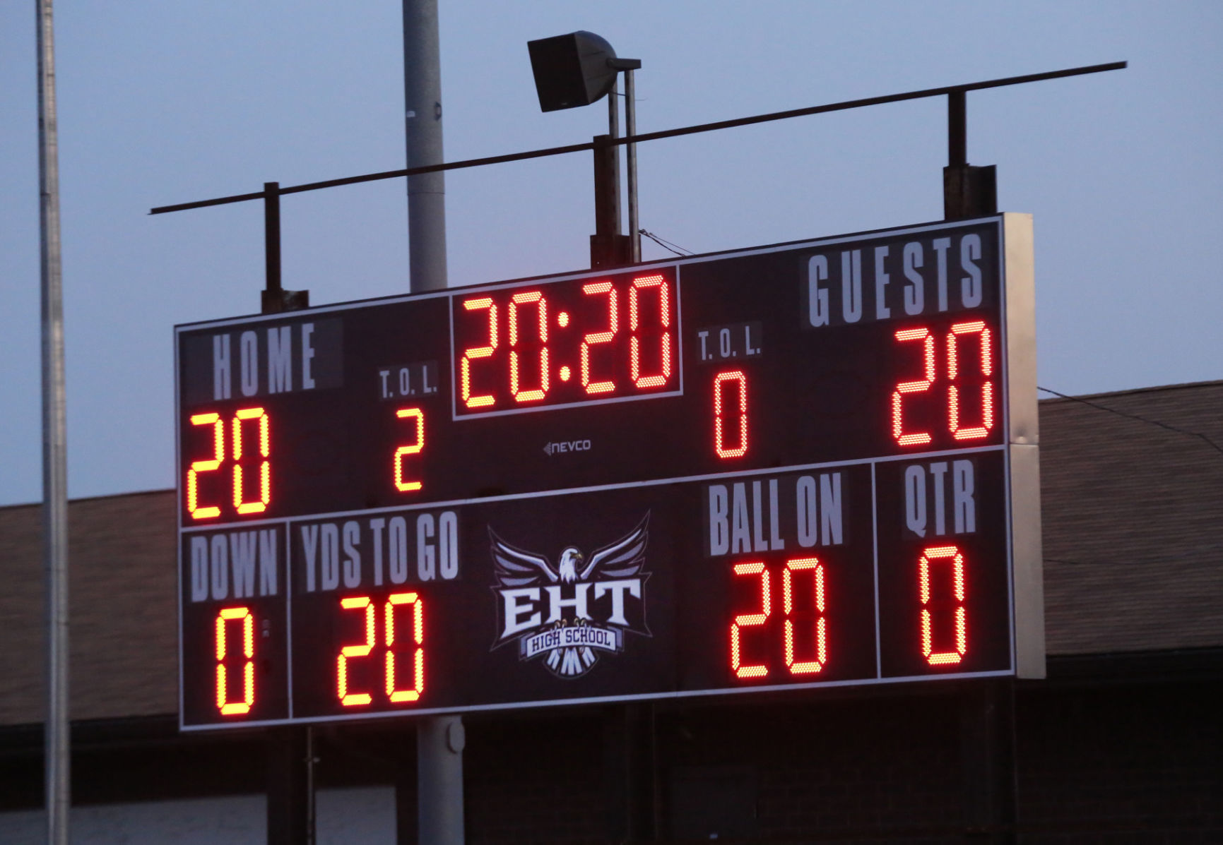 High school lights during Covid19